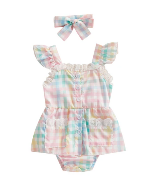 MaryAnn Gingham Romper