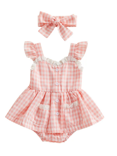 MaryAnn Gingham Romper