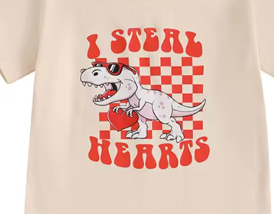 I Steal Hearts T Rex Shirt