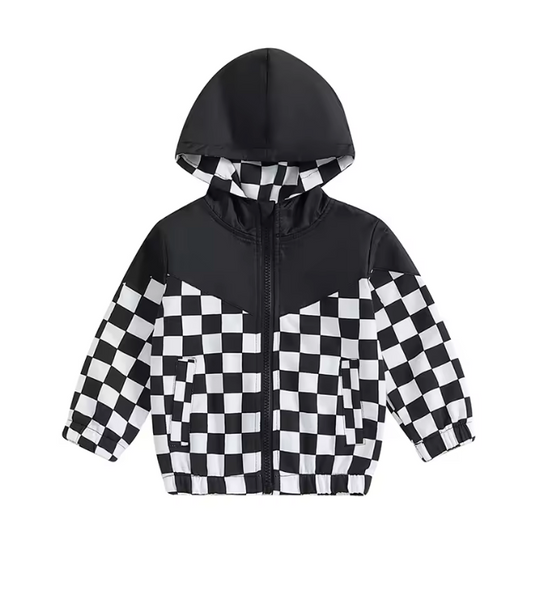 Ska Hooded Zip Up Bomber Jacket