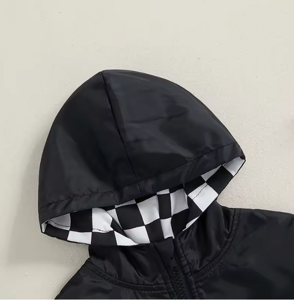 Ska Hooded Zip Up Bomber Jacket