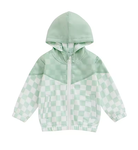 Ska Hooded Zip Up Bomber Jacket