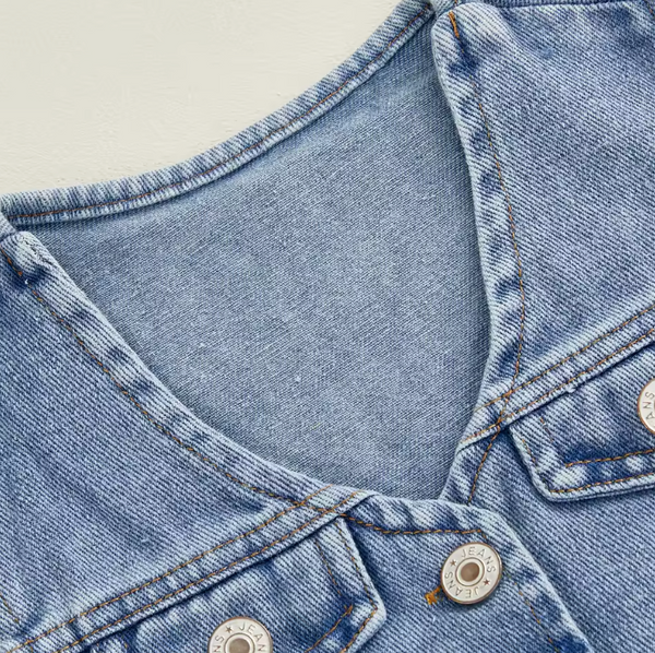 Becca Denim Vest/Skirt Set