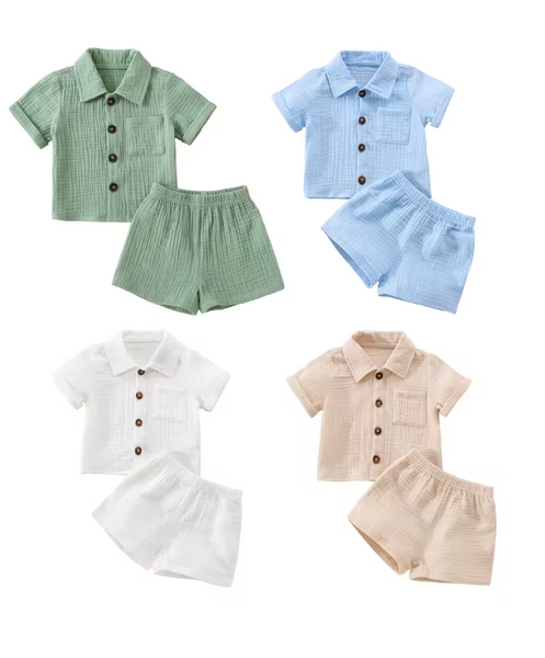 Jordan Short Linen Set