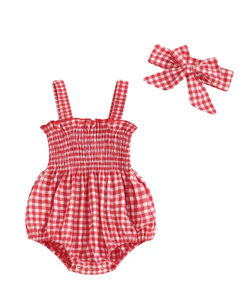 Alisa Smocked Romper