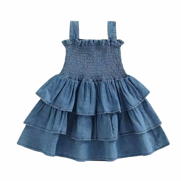 Alissa Chambray Tierred Dress