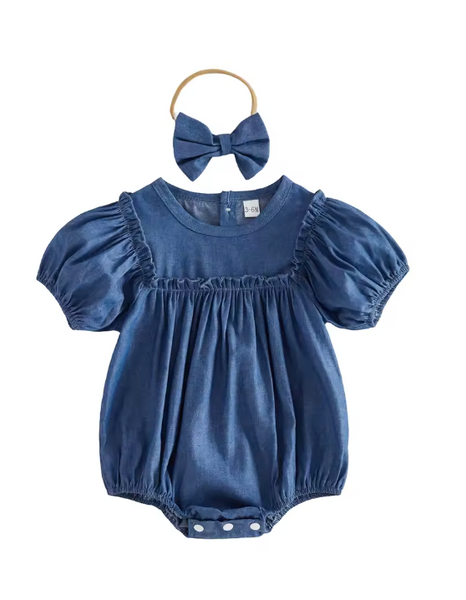 Tara Chambray Romper