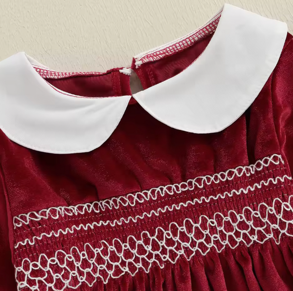 Thia Collared Long Sleeve Romper