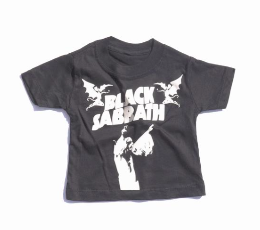 Black Sabbath Tee for Children Kids Baby Infant Toddler Clothes