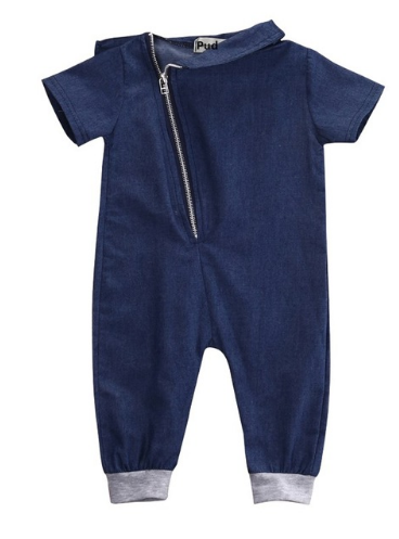 Blake Chambray Blue Denim Jumpsuit