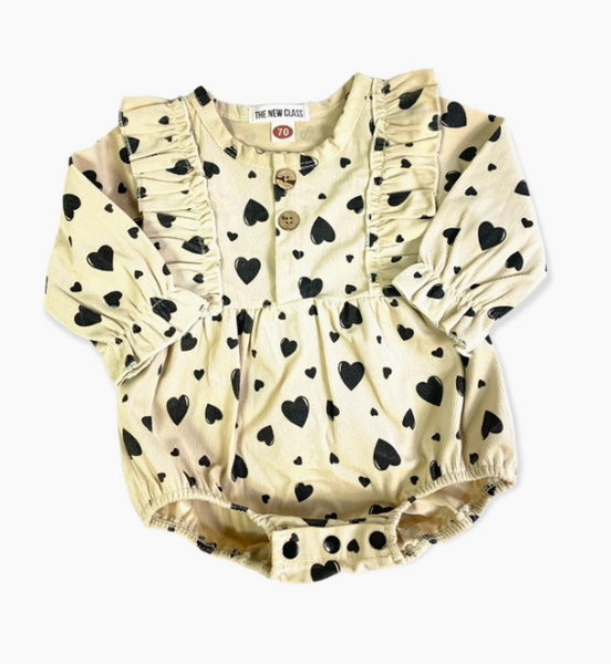 Mattisse Hearts Long Sleeve Romper