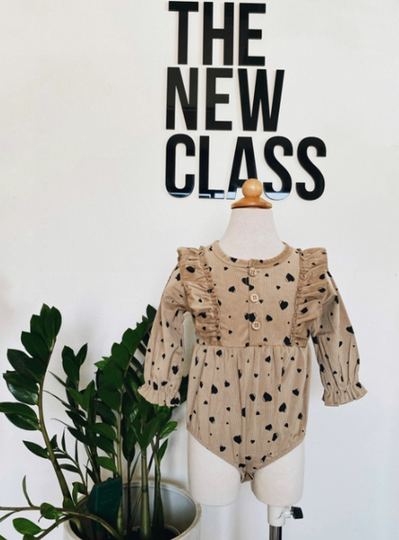 Mattisse Hearts Long Sleeve Romper