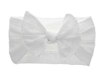 Siena Soft Solid Bow Baby Headband