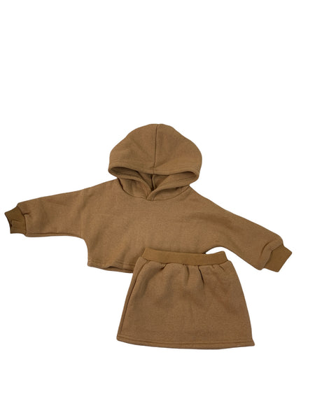 Jess Hoodie & Skirt Fleece Set