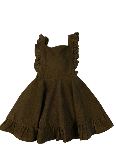 Madison Corduroy Bib Dress