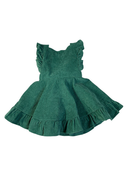 Madison Corduroy Bib Dress