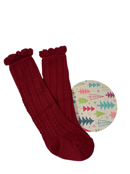 Abby Long Frilly Kid Socks