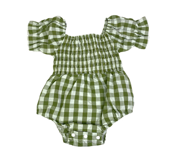 Marietta Gingham Romper