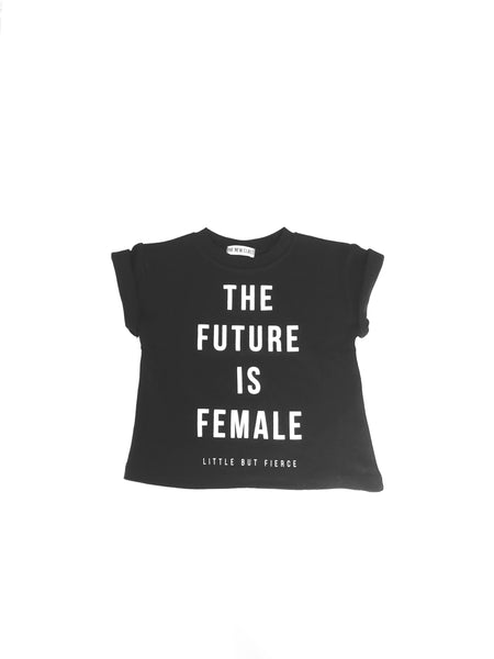 The Future Is Female Kids Top (Black) - Exclusively Ours