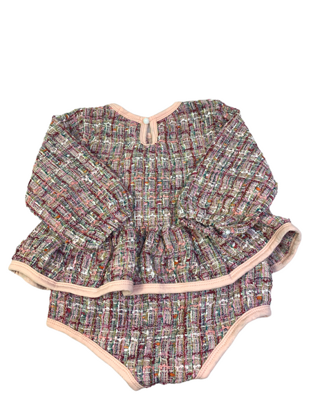 Angelina Tweed Baby Romper