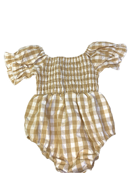 Marietta Gingham Romper