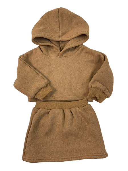 Jess Hoodie & Skirt Fleece Set