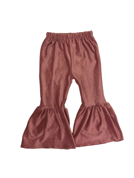 Jodie Ribbed Velvet  Kids/Girls Bell Bottom