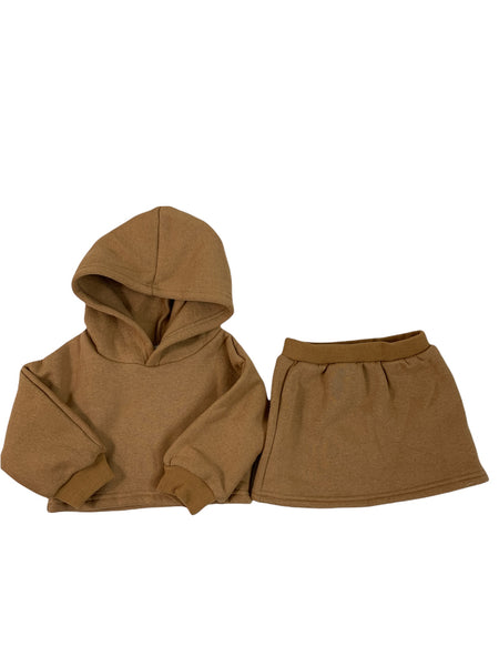 Jess Hoodie & Skirt Fleece Set