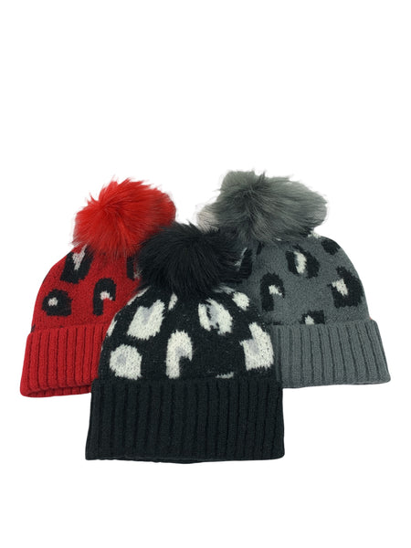 Laurent Animal Pom Beanie
