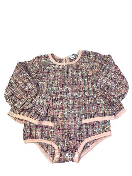 Angelina Tweed Baby Romper