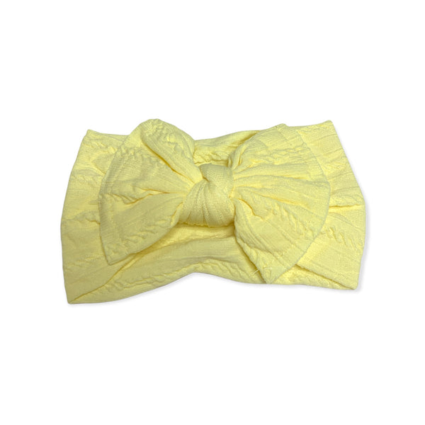 Siena Soft Solid Bow Baby Headband