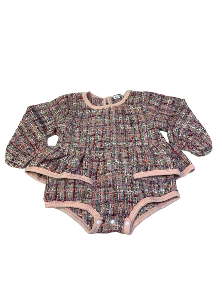 Angelina Tweed Baby Romper